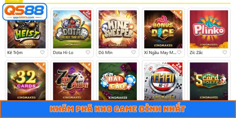 Khám phá kho game đỉnh nhất